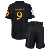 Camiseta Real Madrid Kylian Mbappe #9 Tercera Equipación Replica 2023-24 para niños mangas cortas (+ Pantalones cortos)
